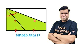 Find the Shaded Area  IOQM 2024  ISI  CMI  Maths Olympiad Preparation  Chetan Sir  VOS [upl. by Jollenta]