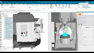 NX Post CNC 5 trục Haas UMC 350 Haas UMC 350 NX Postprocessor amp real NC code simulation [upl. by Sucramrej77]