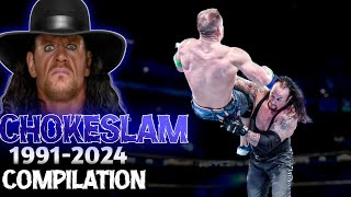 WWE The Undertaker Chokeslam Compilation 19912024 [upl. by Wesa897]