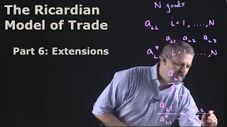 International Economics The Ricardian Model of Trade Part 6  Extensions [upl. by Nimzaj]