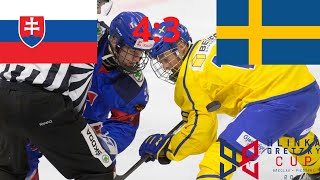 SLOVENSKO VS ŠVÉDSKO HLINKA GRETZKY CUP 2021 SÚBOJ O 1MESTO V TABUĽKE [upl. by Sebbie]