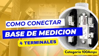 Como CONECTAR una Base de MEDIDOR 110V paso a paso [upl. by Drolet]