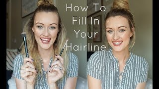 How To Fill In Your Hairline  Makenna Ashley [upl. by Feld]