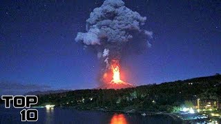 Top 10 Volcanic Eruptions Caught on Camera [upl. by Naira347]