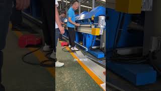 CNC Motorized Sheet Metal Folding Machine Extra long fold machine Long Sheet Metal Folding Machine [upl. by Akinorev]