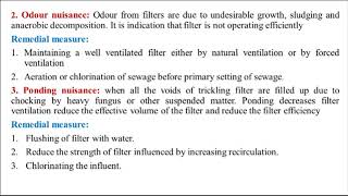 U3 10 Operational troubles in TF and comparison of conventional and high rate trickling filter [upl. by Veal]