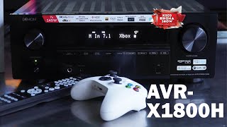 Denon AVRX1800H 2023 AV receiver  Deep unboxing gaming features [upl. by Otreblaug799]