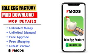 Idle Egg Factory Mod APK for Unlimited Money and Gems  Idle Egg Factory Hack [upl. by Shaughn]