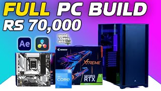 Rs 70000 FutureProof PC Build With RTX 4060 8GB Graphic Card🔥 Full PC Building Guide in 2024 [upl. by Ytissac383]