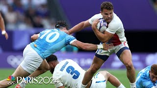 France v Uruguay  Paris Olympics 2024 Mens Rugby Highlights  NBC Sports [upl. by Oyek]