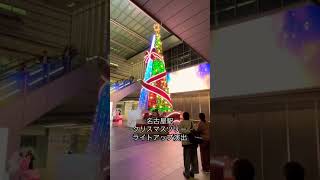 名古屋駅のクリスマスツリー、ライトアップ演出。とても美しい！japan christmas nagoya travel [upl. by Liris639]