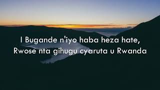 Ubalijoro ya Karemera Rodrigue lyrics Karahanyuze Nyarwanda720p [upl. by Rozalie]