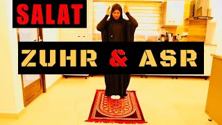 ZUHR  ASR PRAYER  This is how to pray Dhuhr  How to pray Asr Salat in Islam [upl. by Yleme]