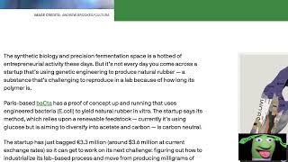 BaCta is using engineered bacteria to grow natural rubber and slash CO2 emissions carbonemissions [upl. by Dominga]