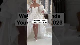 Are Detachable Sleeves The Hottest Wedding Trend of 2023 wedding weddingshorts weddingdress [upl. by Dysart]