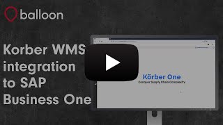 Korber WMS integration to SAP Business One [upl. by Revart]