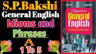 SPBakshi idioms and phrases Spbakshi general EnglishSPBakshi idioms and phrases in hindi [upl. by Cordell]