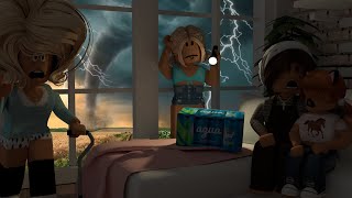 TORNADO AT MY FAMILIES FARM DESTROYED  Roblox Bloxburg Roleplay  WITH VOICE [upl. by Aihseya321]