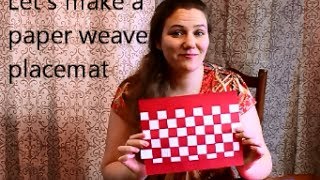 MAKE PAPER WEAVE PLACEMENT in 10 minutes [upl. by Adiehsar]