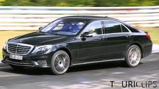 2014 MercedesBenz S65 AMG W222 testing hard at the Nürburgring [upl. by Eohce]