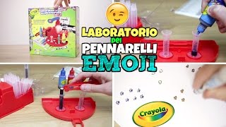 Nuovo LABORATORIO DEI PENNARELLI con punte EMOJI CRAYOLA [upl. by Reamy]