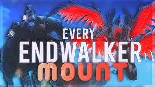 Every Endwalker Mount and Where To Get Them  FFXIV Showcase  Wivre Porxie King Calydontis [upl. by Chrissy240]