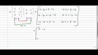 Matrices  Multiplying Matrices of Different Sizes [upl. by Acinorej431]