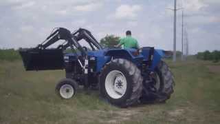 Demo of Ford New Holland 6640 Tractor with Loader and Gear Shift Transmission [upl. by Lita]