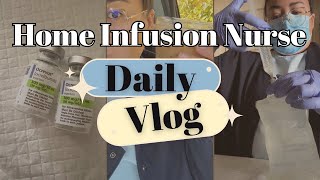 Outpatient Nurse  Nurse Day in the Life Vlog  Home Infusion [upl. by Nedrob]