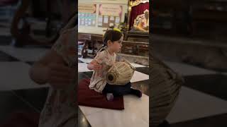 Young Anjali Starts Her Mridanga Journey Kirtan After Just 4 Lessons [upl. by Dnaloy404]