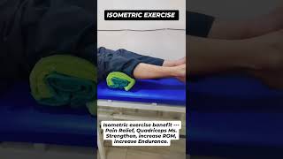 Isometric exercise for knee pain kneepain sportsrehab physiotherapy [upl. by Greenlee330]