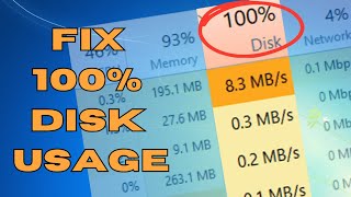 How to Fix 100 DISK Usage in Windows 10 [upl. by Eidoc]