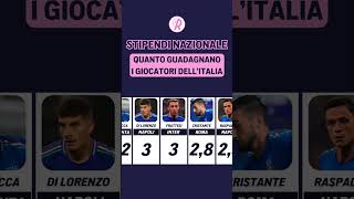 STIPENDI NAZIONALE 💰  Quanto GUADAGNANO i GIOCATORI dellITALIA 🇮🇹  EURO 2024 🌍 [upl. by Yonina159]