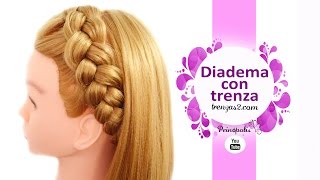 Diademas con Trenzas  Peinados Faciles y Rapidos para cabello largo y corto [upl. by Pump]