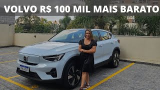 Por que o Volvo C40 Plus P6 2024 é R 100 mil mais barato  e este é o momento de comprar [upl. by Armillda980]