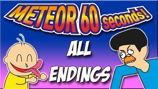 Meteor 60 Seconds  All Endings [upl. by Yasui]