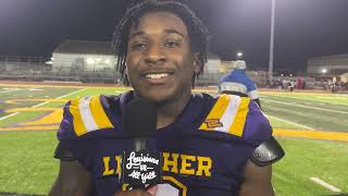 2025 Lutcher LB Tariot Snowdens interception provides secondhalf spark in 2720 win vs ED White [upl. by Gareth]