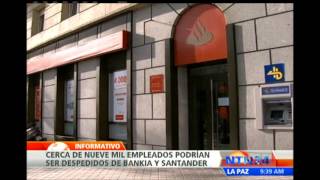 Crisis del sector financiero en España genera drásticos recortes en entidades bancarias [upl. by Bathsheeb456]