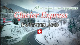 Luxury on Rails Glacier Express First Class Journey Through Switzerlands Winter Wonderland [upl. by Nixie]