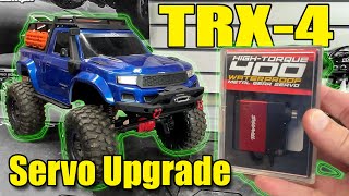 Traxxas TRX4 High Trail Upgrade How To Servo amp BEC [upl. by Schiro]