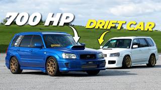 2 of the BADDEST STI Swapped Subaru Foresters [upl. by Enedan]