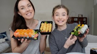 Sushi MUKBANG med Hailey där vi svarar på frågor ni ställt [upl. by Odie]