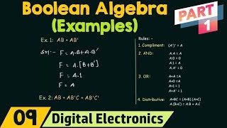 Boolean Algebra Examples Part 1 [upl. by Apilef]