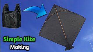 How to Make Kite at Home  Using plastic Carry Bag  Perfect Kite Making  The Mj [upl. by Assena958]