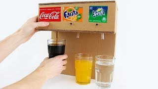 How to Make Coca Cola Soda Fountain Machine with 3 Different Drinks at Home [upl. by Myron]