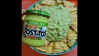 eat Tostitos Avocado Salsa with PopCorners Chips [upl. by Hamrah952]