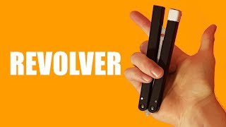 Butterfly Knife Tricks for Beginners 173 Revolver [upl. by Mellisent636]