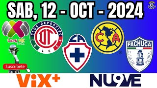 ⚽⚡LIGA FEMENIL MX  SABADO 12 OCTUBRE 2024⚡⚽ [upl. by Damarra]