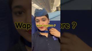 Banglore waps  minivlog cabincrew indigo airhostess flightattendant trending youtube shorts [upl. by Edd]