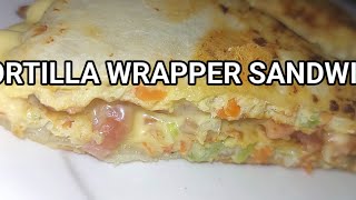 TORTILLA WRAPPER RECIPE I EASY TO MAKE AT HOME I DaKitchenPh [upl. by Anaoy]